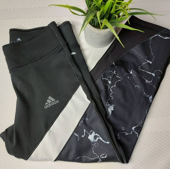 adidas Pants - 🌼3/$30 Adidas Climalite Black Crop Legging Small